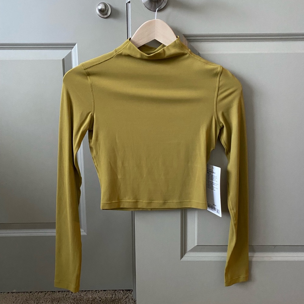 All aligned mock neck long sleeve